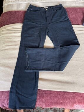 WeWoreWhat Navy Wide Leg Jeans - 100% Cotton!